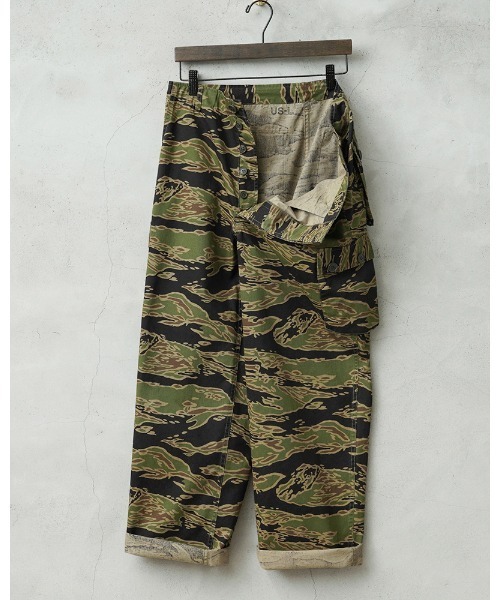 WAIPER.inc 米軍 タイガーストライプカモ カーゴトラウザー LATE WAR