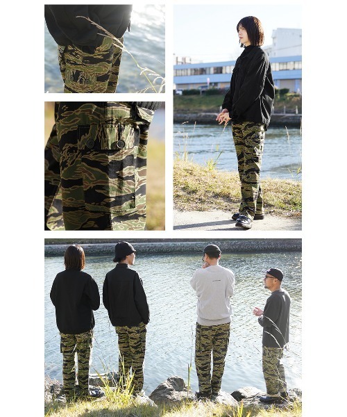 WAIPER.inc 米軍 タイガーストライプカモ カーゴトラウザー LATE WAR