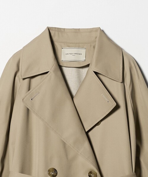 UNITED ARROWS（ユナイテッドアローズ）の「コットンギャバ トレンチコート（トレンチコート・レディース・ベージュ・38/36/34）」の3枚目の写真