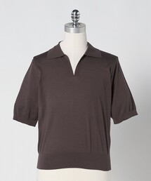 LOEFF（ロエフ）の「＜LOEFF＞ハイゲージ スキッパー ショートスリーブ ニット UNISEX（ニット/セーター）」