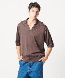 LOEFF（ロエフ）の「＜LOEFF＞ハイゲージ スキッパー ショートスリーブ ニット UNISEX（ニット/セーター）」