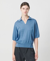 LOEFF（ロエフ）の「＜LOEFF＞ハイゲージ スキッパー ショートスリーブ ニット UNISEX（ニット/セーター）」