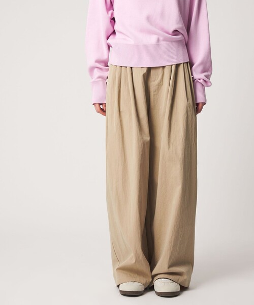 CITEN(シテン)の「<CITEN>メニータックパンツ(その他パンツ・レディース・ベージュ/グレー系/オフホワイト・S/M)」の3枚目の写真