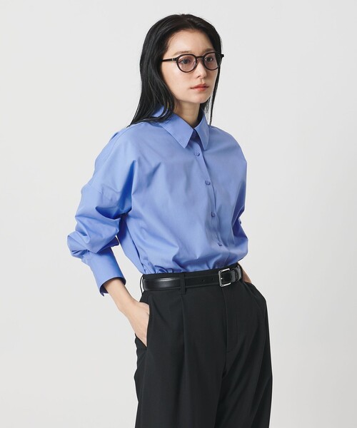 MARW UNITED ARROWS（マルゥ ユナイテッドアローズ）の「＜MARW UNITED ARROWS＞ブロード シャツ（シャツ/ブラウス・レディース・ライトブルー/ホワイト・FREE）」の3枚目の写真