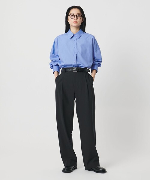 MARW UNITED ARROWS（マルゥ ユナイテッドアローズ）の「＜MARW UNITED ARROWS＞ブロード シャツ（シャツ/ブラウス・レディース・ライトブルー/ホワイト・FREE）」の4枚目の写真