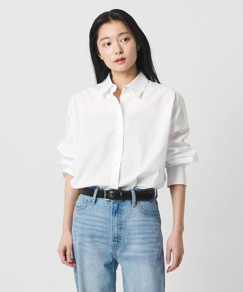 MARW UNITED ARROWS（マルゥ ユナイテッドアローズ）の「＜MARW UNITED ARROWS＞ブロード シャツ（シャツ/ブラウス・レディース・ライトブルー/ホワイト・FREE）」の7枚目の写真