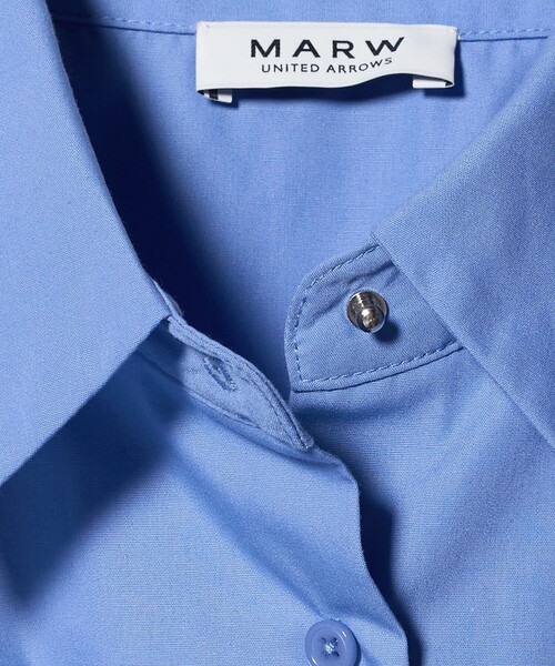 MARW UNITED ARROWS（マルゥ ユナイテッドアローズ）の「＜MARW UNITED ARROWS＞ブロード シャツ（シャツ/ブラウス・レディース・ライトブルー/ホワイト・FREE）」の18枚目の写真
