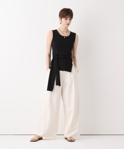 allureville(アルアバイル)の「シャークスキンワイドパンツ(その他パンツ・レディース・ベージュ/オフホワイト/ブラック・1/2)」の19枚目の写真
