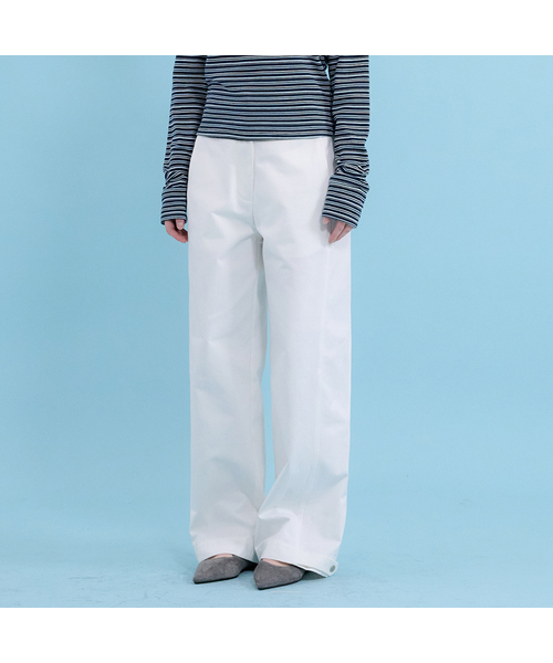 MICANE(ミケーネ)の「ジェフリービジョーワイドパンツ(その他パンツ・レディース・ブラック/アイボリー・X-SMALL/SMALL/MEDIUM/LARGE/X-LARGE/XX-LARGE)」の2枚目の写真