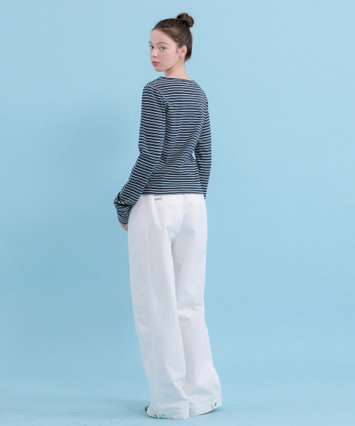 MICANE(ミケーネ)の「ジェフリービジョーワイドパンツ(その他パンツ・レディース・ブラック/アイボリー・X-SMALL/SMALL/MEDIUM/LARGE/X-LARGE/XX-LARGE)」の3枚目の写真