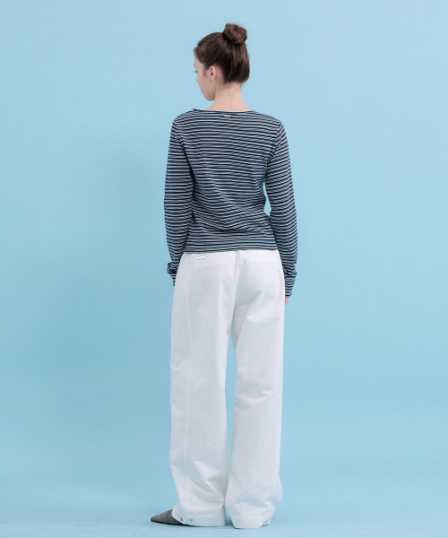 MICANE(ミケーネ)の「ジェフリービジョーワイドパンツ(その他パンツ・レディース・ブラック/アイボリー・X-SMALL/SMALL/MEDIUM/LARGE/X-LARGE/XX-LARGE)」の5枚目の写真