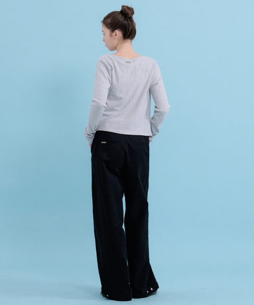 MICANE(ミケーネ)の「ジェフリービジョーワイドパンツ(その他パンツ・レディース・ブラック/アイボリー・X-SMALL/SMALL/MEDIUM/LARGE/X-LARGE/XX-LARGE)」の8枚目の写真