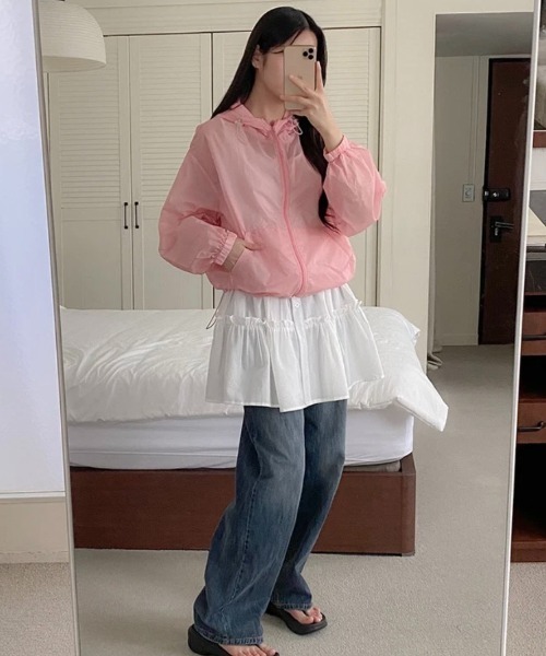 yuue' ( wear )(ユーイ)の「フロントボタンティアードミニワンピース(ワンピース・レディース・ブラック系その他/ホワイト・FREE)」の10枚目の写真