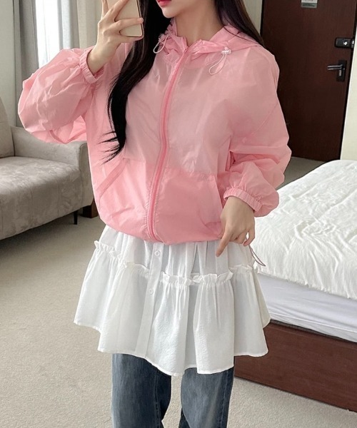 yuue' ( wear )(ユーイ)の「フロントボタンティアードミニワンピース(ワンピース・レディース・ブラック系その他/ホワイト・FREE)」の11枚目の写真
