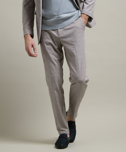 HIDEAWAYS NICOLE（ハイダウェイニコル）の「【HIDEAWAYS BLACK】ブリスタージャカードランダムストライプ　イージースラックス（その他パンツ・メンズ・ブルー/ブラック/ライトグレー・S/M/L/XL）」の10枚目の写真