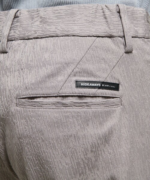 HIDEAWAYS NICOLE（ハイダウェイニコル）の「【HIDEAWAYS BLACK】ブリスタージャカードランダムストライプ　イージースラックス（その他パンツ・メンズ・ブルー/ブラック/ライトグレー・S/M/L/XL）」の18枚目の写真