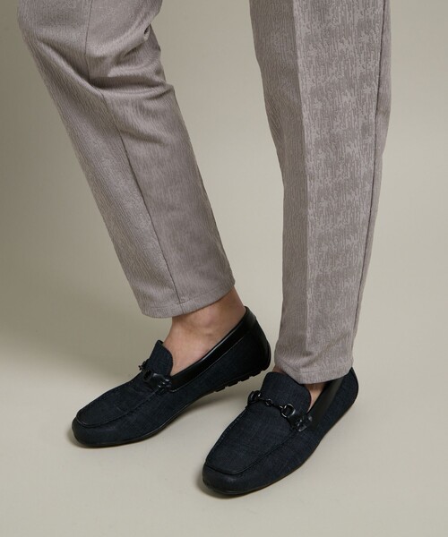 HIDEAWAYS NICOLE（ハイダウェイニコル）の「【HIDEAWAYS BLACK】ブリスタージャカードランダムストライプ　イージースラックス（その他パンツ・メンズ・ブルー/ブラック/ライトグレー・S/M/L/XL）」の19枚目の写真