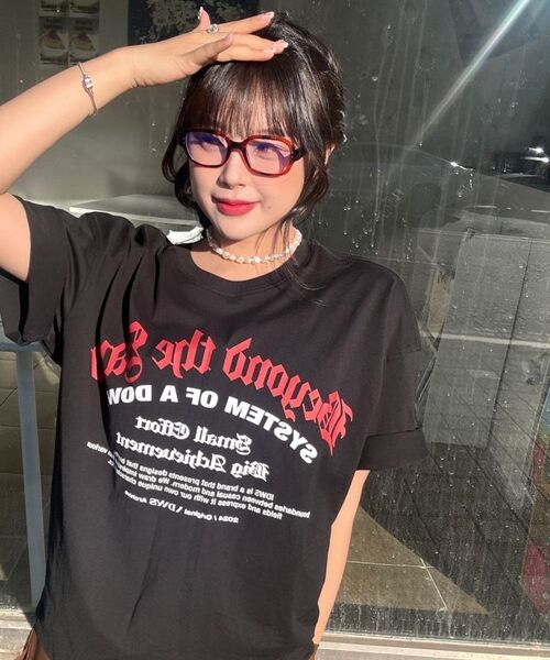 IDWS(アイドンワナセル)の「System Down T-Shirt Black(Tシャツ/カットソー・レディース・その他・0/1/2)」の5枚目の写真