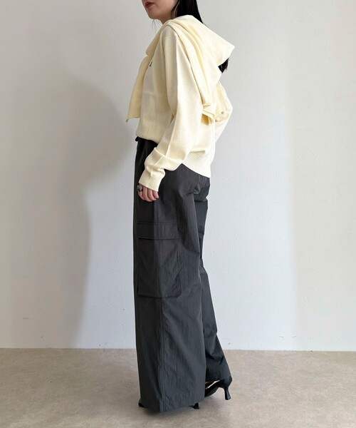 fredy emue(フレディエミュ)の「【GEVACO/ゲバコ】コットンラウンドネックプルオーバー(ニット/セーター・レディース・ブラック/ライム/レッド/オフホワイト・38)」の6枚目の写真