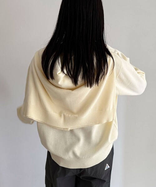 fredy emue(フレディエミュ)の「【GEVACO/ゲバコ】コットンラウンドネックプルオーバー(ニット/セーター・レディース・ブラック/ライム/レッド/オフホワイト・38)」の10枚目の写真