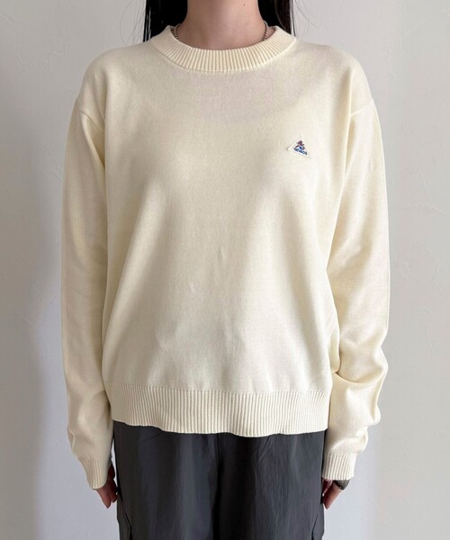 fredy emue(フレディエミュ)の「【GEVACO/ゲバコ】コットンラウンドネックプルオーバー(ニット/セーター・レディース・ブラック/ライム/レッド/オフホワイト・38)」の13枚目の写真