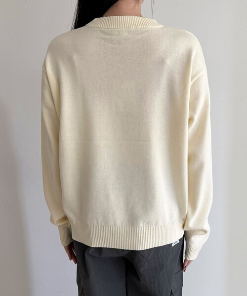 fredy emue(フレディエミュ)の「【GEVACO/ゲバコ】コットンラウンドネックプルオーバー(ニット/セーター・レディース・ブラック/ライム/レッド/オフホワイト・38)」の15枚目の写真