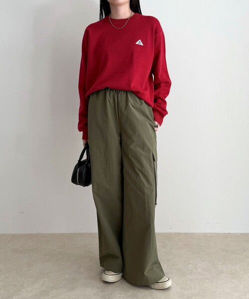 fredy emue(フレディエミュ)の「【GEVACO/ゲバコ】コットンラウンドネックプルオーバー(ニット/セーター・レディース・ブラック/ライム/レッド/オフホワイト・38)」の19枚目の写真