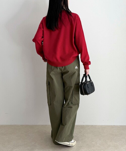 fredy emue(フレディエミュ)の「【GEVACO/ゲバコ】コットンラウンドネックプルオーバー(ニット/セーター・レディース・ブラック/ライム/レッド/オフホワイト・38)」の20枚目の写真