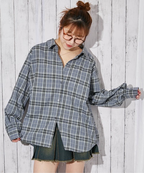 GORGE(ゴージ)の「《チェック柄×3WAY仕様》シャツ/春秋/全4色(シャツ/ブラウス・レディース・ピンク/ブラック/オフホワイト/ブルー・F)」の11枚目の写真