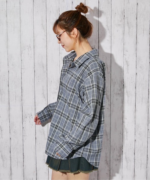 GORGE(ゴージ)の「《チェック柄×3WAY仕様》シャツ/春秋/全4色(シャツ/ブラウス・レディース・ピンク/ブラック/オフホワイト/ブルー・F)」の12枚目の写真