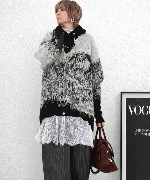 NOLITA LABORATORY(ノリータラボラトリー)の「【 NOLITA / ノリータ 】シアー レース レイヤード スカート(スカート・レディース・ブラック/ホワイト・FREE)」の9枚目の写真