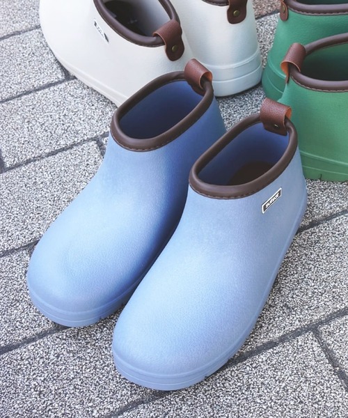 JELLY BEANS(ジェリービーンズ)の「【レイン対応】EVAショートブーツ(194-61065)JELLY BEANS(ジェリービーンズ)(レインシューズ・レディース・グレー/アイボリー/カーキ・M/L)」の3枚目の写真