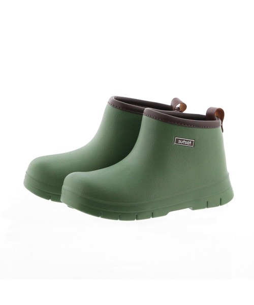 JELLY BEANS(ジェリービーンズ)の「【レイン対応】EVAショートブーツ(194-61065)JELLY BEANS(ジェリービーンズ)(レインシューズ・レディース・グレー/アイボリー/カーキ・M/L)」の5枚目の写真