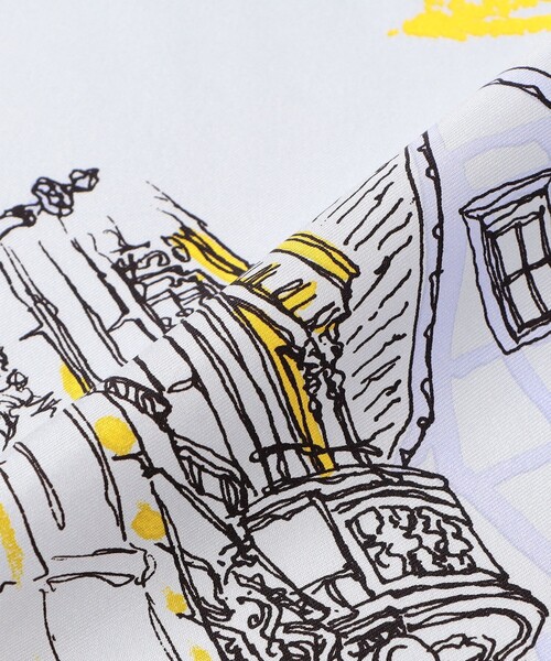 manipuri（マニプリ）の「【別注】manipuri CITY シルクスカーフ（バンダナ/スカーフ・レディース・グレー系その他・FREE）」の2枚目の写真