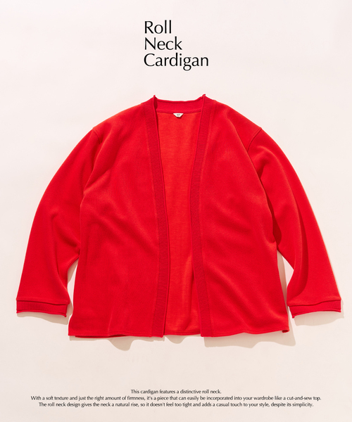 417 EDIFICE(フォーワンセブンエディフィス)の「ロールネック ニットカーディガン(カーディガン/ボレロ・メンズ・ブラック/オレンジ/ブルー系その他/ライトグレー/イエロー・LARGE/MEDIUM)」の5枚目の写真