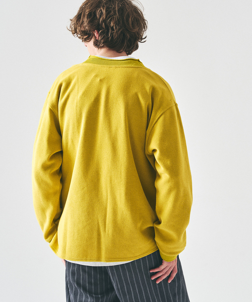 417 EDIFICE(フォーワンセブンエディフィス)の「ロールネック ニットカーディガン(カーディガン/ボレロ・メンズ・ブラック/オレンジ/ブルー系その他/ライトグレー/イエロー・LARGE/MEDIUM)」の9枚目の写真