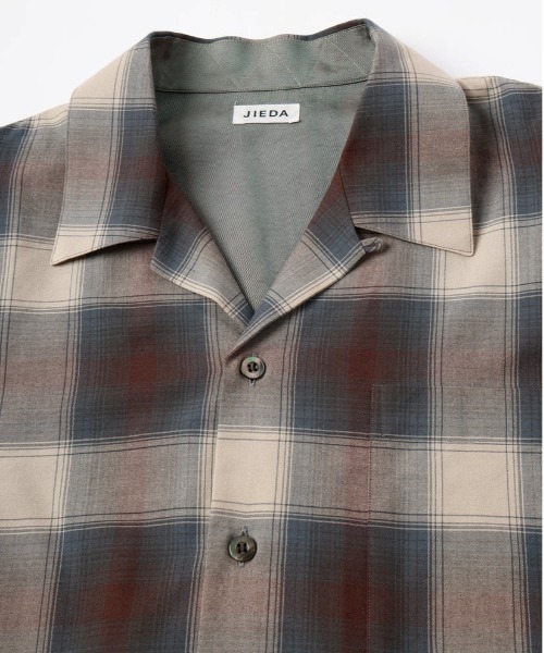 CONZ(コンズ)の「CHECK OPEN COLLAR SHIRT(シャツ/ブラウス・メンズ・ブラウン/ブラック・1/2)」の11枚目の写真