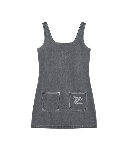 Rest&Recreation（レストアンドレクリエーション）の「DENIM MINI DRESS - GREY（ワンピース・レディース・その他・SMALL/MEDIUM）」の2枚目の写真