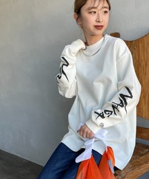 [NANGA/ナンガ] 袖プリント ロングスリーブＴシャツ