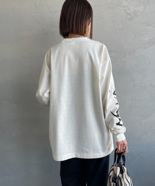 NANGA（ナンガ）の「[NANGA/ナンガ] 袖プリント ロングスリーブＴシャツ（Tシャツ/カットソー・レディース・ホワイト/ブラック・S/L/M）」の17枚目の写真