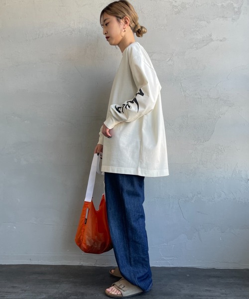 NANGA（ナンガ）の「[NANGA/ナンガ] 袖プリント ロングスリーブＴシャツ（Tシャツ/カットソー・レディース・ホワイト/ブラック・S/L/M）」の12枚目の写真