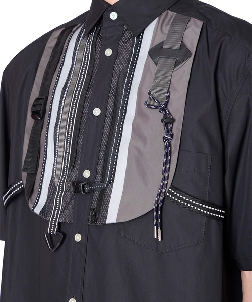 kolor(カラー)の「【kolor/カラー】26SCM-B06114 S/S Shirts(シャツ/ブラウス・メンズ・ブラック/ホワイト・4/3/2)」の6枚目の写真