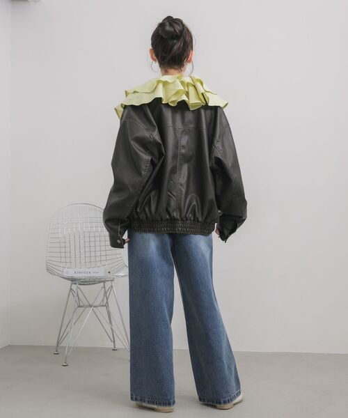 RETRO GIRL（レトロガール）の「ヴィンテージライクFレザーJK（その他アウター・レディース・ブラウン/ブラック・FREE）」の12枚目の写真