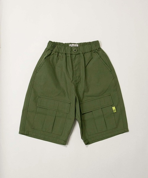 MAKE YOUR DAY（メイクユアデイ）の「無地カーゴ6分丈パンツ■150.160cm（カーゴパンツ・キッズ・ブラック/カーキ/ベージュ・150/160）」の3枚目の写真
