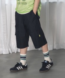 MAKE YOUR DAY | 無地カーゴ6分丈パンツ■150.160cm(カーゴパンツ)