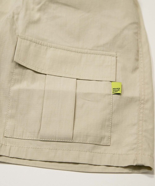 MAKE YOUR DAY（メイクユアデイ）の「無地カーゴ6分丈パンツ■150.160cm（カーゴパンツ・キッズ・ブラック/カーキ/ベージュ・150/160）」の15枚目の写真