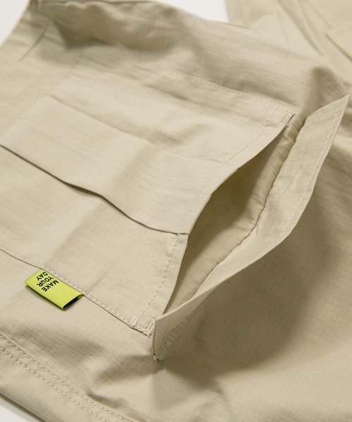 MAKE YOUR DAY（メイクユアデイ）の「無地カーゴ6分丈パンツ■150.160cm（カーゴパンツ・キッズ・ブラック/カーキ/ベージュ・150/160）」の18枚目の写真