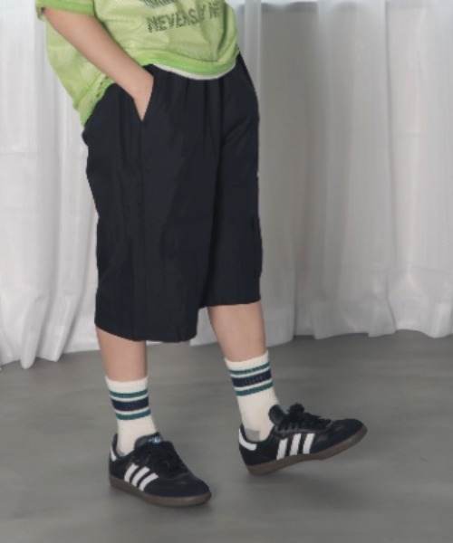 MAKE YOUR DAY（メイクユアデイ）の「無地カーゴ6分丈パンツ■150.160cm（カーゴパンツ・キッズ・ブラック/カーキ/ベージュ・150/160）」の10枚目の写真