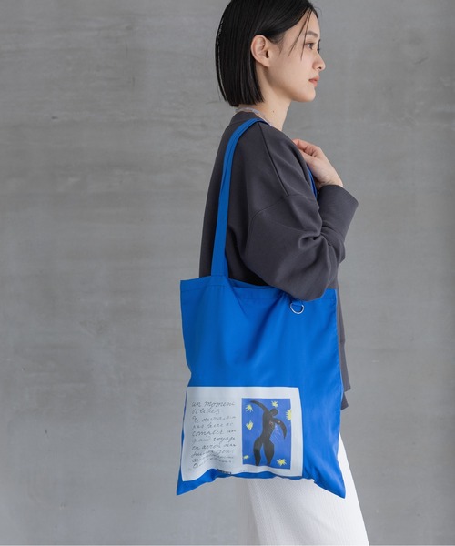 A part by（アパートバイ）の「mattis_トートバッグ（トートバッグ・レディース・ライトイエロー/ブルー・FREE）」の6枚目の写真