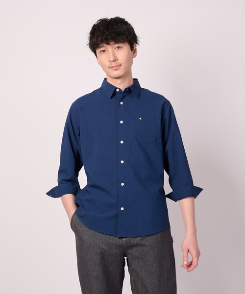 Arnold Palmer（アーノルドパーマー）の「リネンタッチ 7分袖 シャツ（シャツ/ブラウス・メンズ・チャコールグレー/ネイビー/モカ・L/M/LL）」の3枚目の写真